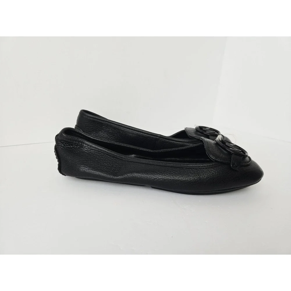 Michael‎ Kors Ballet Flats black MK Logo New  sz 5